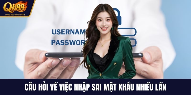 Câu hỏi về việc nhập sai mật khẩu nhiều lần