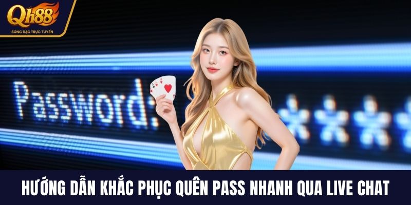 Hướng dẫn khắc phục quên pass nhanh qua live chat